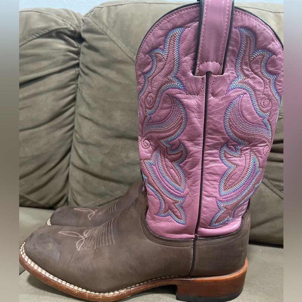 Pink Nocona Cowboy boots
